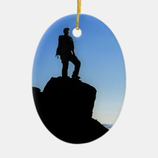 Klim op Mt Kilimanjaro Keramisch Ornament
