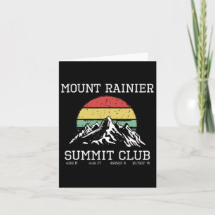 Klim op Rainier Summit Club Hike Washington Kaart