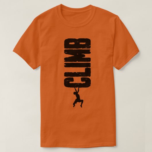 Klim op rotsen die de verticale cl van de staartr t-shirt (Design voorkant)