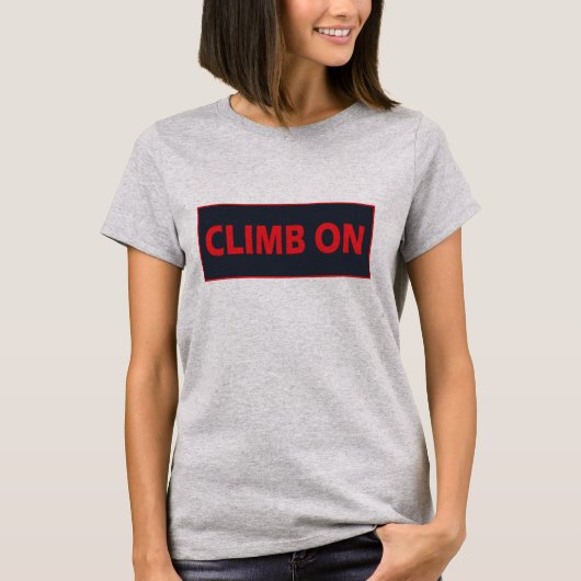 Klim op rotsklimmen t-shirt (Voorkant)