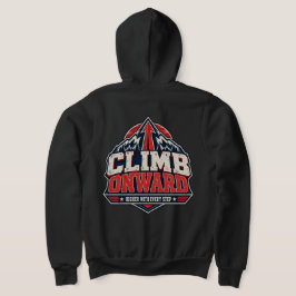 Klim Opwaarts Vintage Berg Motiverend Avontuur Hoodie