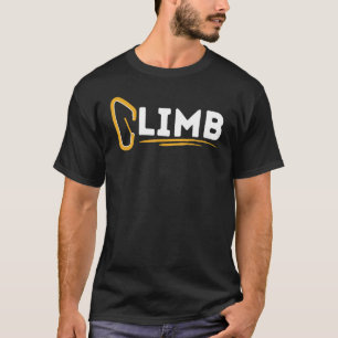 Klim Rock Climber Karabijnhaak Klimmen Bergen Mo T-shirt