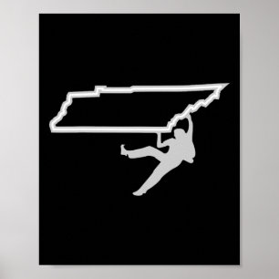 Klim Tennessee State Voor Bergbeklimmers Poster