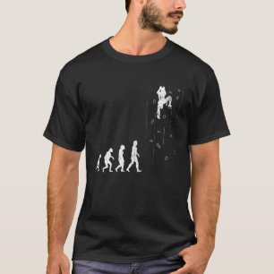 Klim van de Bouldering-evolutiebergbeklimming T-shirt