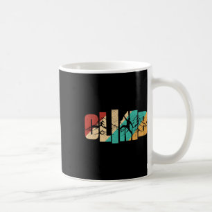 Klim Woord Klimmen Voor Mannen Klimmer Retro Vinta Koffiemok