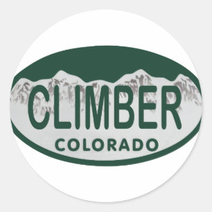 klimaakeovaal ronde sticker