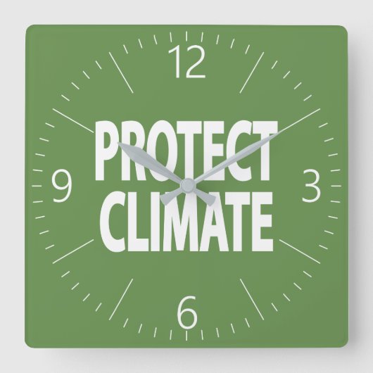Klimaat beschermen vierkante klok (Voorkant)