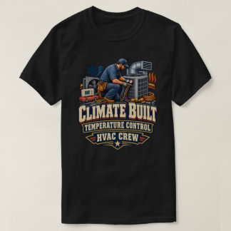 Klimaat Gebouwde Vintage HVAC-technicus T-shirt