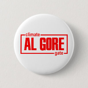 Klimaat, liegen, klimaatverandering, opwarming van ronde button 5,7 cm
