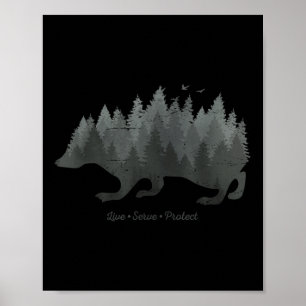Klimaat Milieubescherming I Natuur Egel Poster
