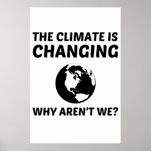 KLIMAAT VERANDERT POSTER