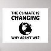 KLIMAAT VERANDERT POSTER (Voorkant)