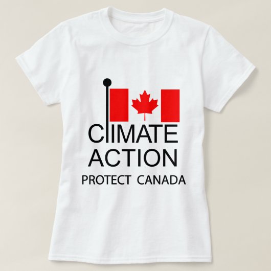Klimaatactie Bescherm Canada T-shirt (Design voorkant)