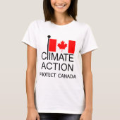 Klimaatactie Bescherm Canada T-shirt (Voorkant)