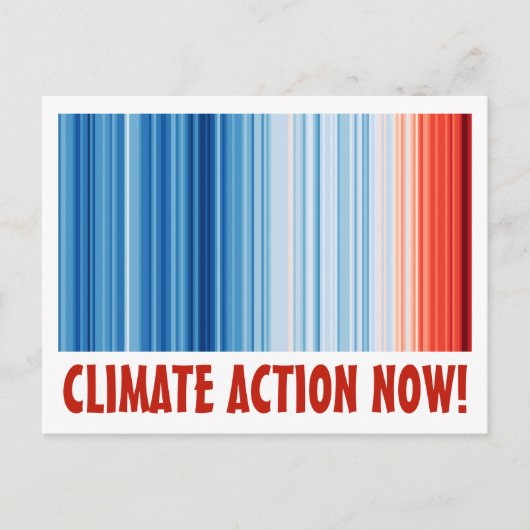 Klimaatactie nu! Opwarmingsstrips Briefkaart (Voorkant)