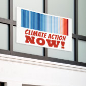 Klimaatactie NU! Spreek voor de aarde Spandoek (Buitenkant Gebouw)