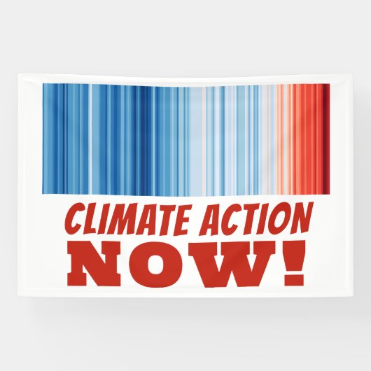 Klimaatactie NU! Spreek voor de aarde Spandoek (Horizontaal)