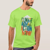 Klimaatactie nu t-shirt (Voorkant)