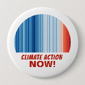 Klimaatactie nu! Wereldwijde opwarming Ronde Button 4,0 Cm (Voorkant)