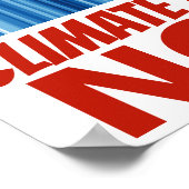 Klimaatactie NU! Wereldwijde Warming Poster (Hoek)