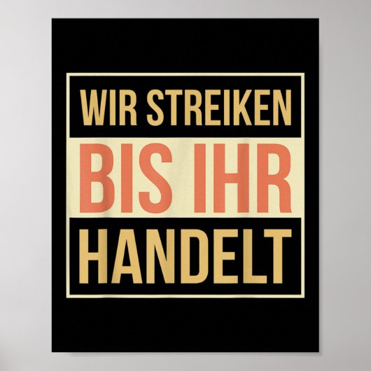 Klimaatbescherming, aarde, klimaatverandering, mil poster (Voorkant)