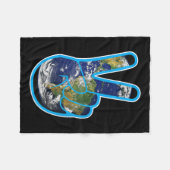 Klimaatbescherming Klimaatverandering Dag Van De A Fleece Deken (Voorkant (Horizontaal))