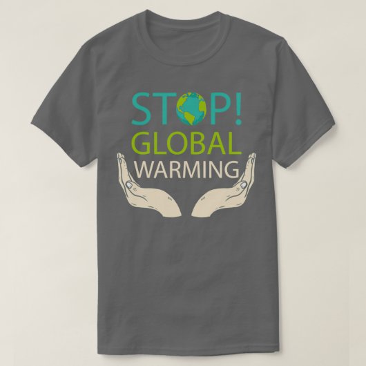 Klimaatbescherming Milieu Gift Natuur Warming T-shirt (Design voorkant)