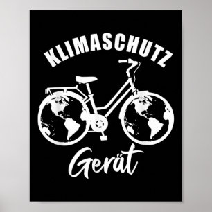 Klimaatbeschermingsapparaat, Cool Fiets Cadeau, Mi Poster