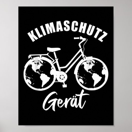 Klimaatbeschermingsapparaat, Cool Fiets Cadeau, Mi Poster (Voorkant)