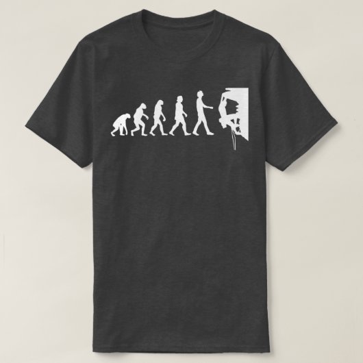 Klimaatbeugel-evolutie tijdens de sport t-shirt (Design voorkant)