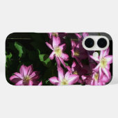 Klimaatbloemen van Clematis Paarse lentevloeren Case-Mate iPhone Case (Achterkant (horizontaal))