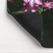 Klimaatbloemen van Clematis Paarse lentevloeren Muismat (Hoek)