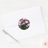 Klimaatbloemen van Clematis Paarse lentevloeren Ronde Sticker (Envelop)