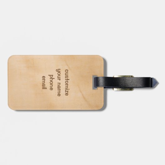 KlimaatCalico Kitten Bagagelabel (Achterkant horizontaal)