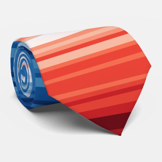 Klimaatcrisis en opwarming van de aarde Krawatte K Stropdas (Opgerold)