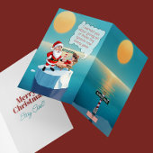 Klimaatcrisis op de Noordpool Grappige Kerst Kaart