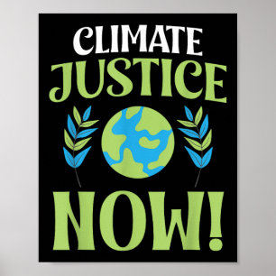 Klimaatgerechtigheid Nu Milieubescherming Toegang Poster