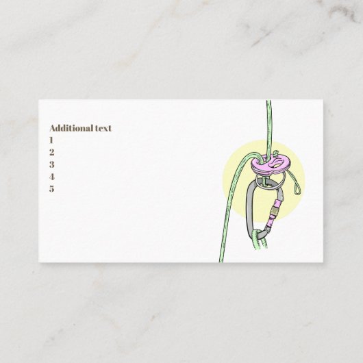 Klimaatinstructeur Visitekaartje (Achterkant)