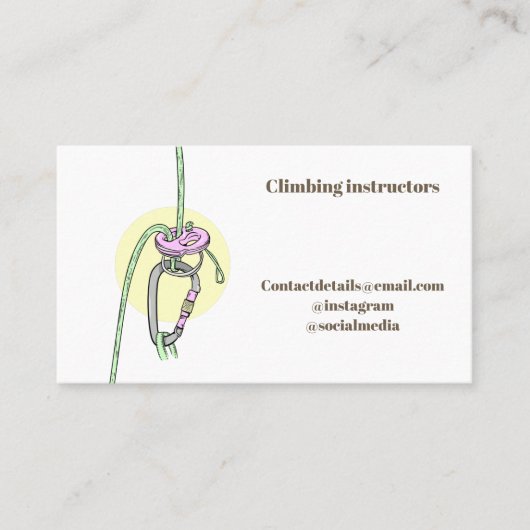 Klimaatinstructeur Visitekaartje (Voorkant)