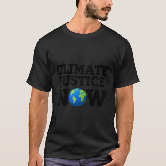 Klimaatjustitie nu t-shirt (Voorkant)