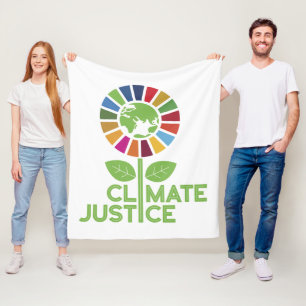 Klimaatjustitie VN Global Goals 2030 SDGs Fleece Deken