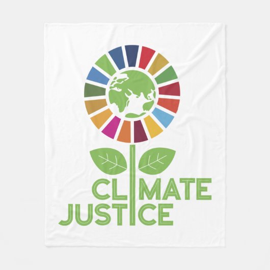 Klimaatjustitie VN Global Goals 2030 SDGs Fleece Deken (Voorkant)