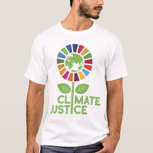 Klimaatjustitie VN Global Goals 2030 SDGs T-shirt (Voorkant)