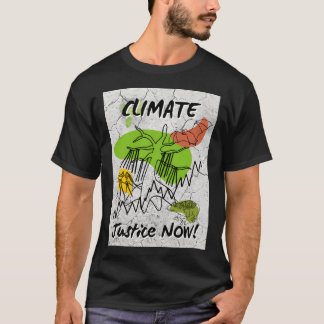 Klimaatrechtvaardigheid nu - ziekteverwekkers vers t-shirt