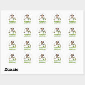 Klimaatrechtvaardigheid Ronde Sticker (Vel)