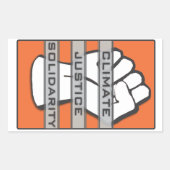 Klimaatrechtvaardigheid Solidariteit Sticker (Voorkant)