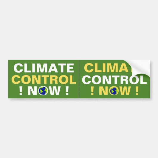 KLIMAATREGELEN NU! BUMPERSTICKER (Voorkant)
