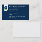 Klimaatregeling en verwarming visitekaartje (Voorkant / Achterkant)