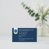 Klimaatregeling en verwarming visitekaartje (Staand voorkant)