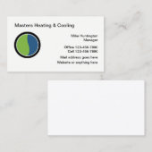 Klimaatregeling en verwarming visitekaartje (Voorkant / Achterkant)